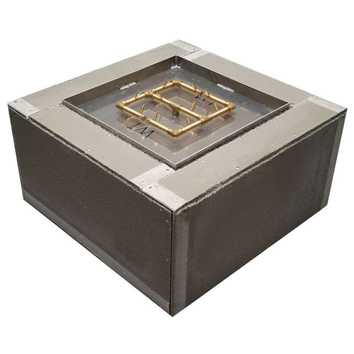 Warming Trends Crossfire Square 36x36x18-Inch Ready To Finish Fire Pit Kit FS3636