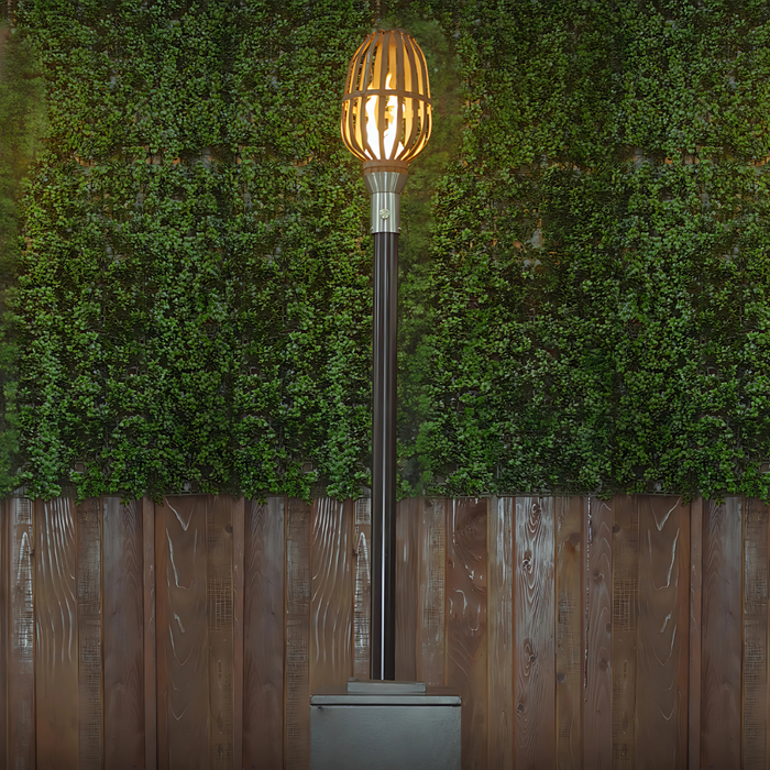 The Outdoor Plus Urn Torch with Torch Base - Stainless Steel OPT-TT10M