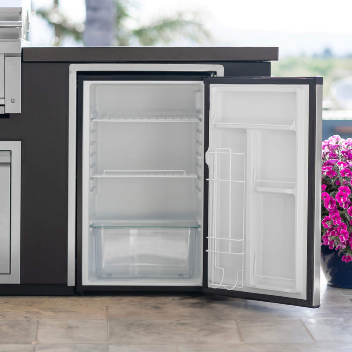 Videl USA 20-Inch 4.5 cu ft Outdoor Stainless Steel Compact Refrigerator – Can Dispenser & Temperature Control DG-R20