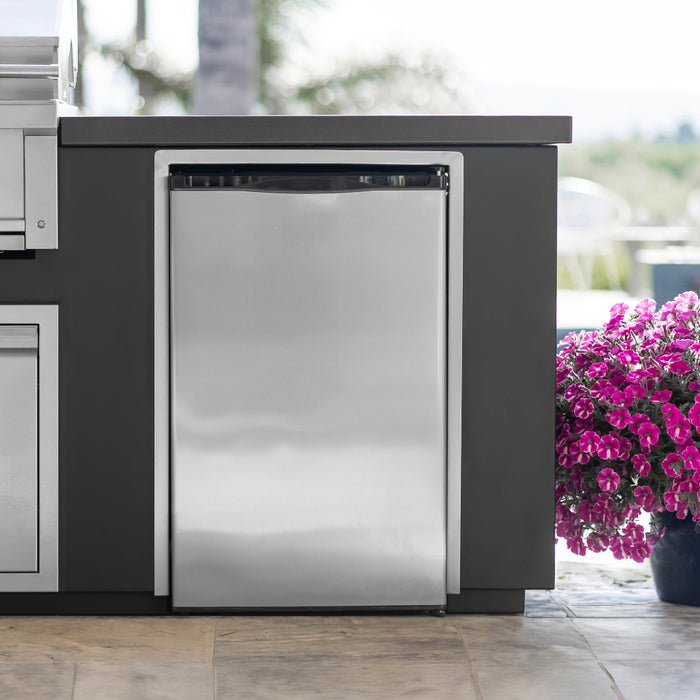 Videl USA 20-Inch 4.5 cu ft Outdoor Stainless Steel Compact Refrigerator – Can Dispenser & Temperature Control DG-R20