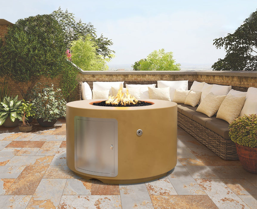 The Outdoor Plus Round Florence Fire Pit - GFRC Concrete OPT-FL
