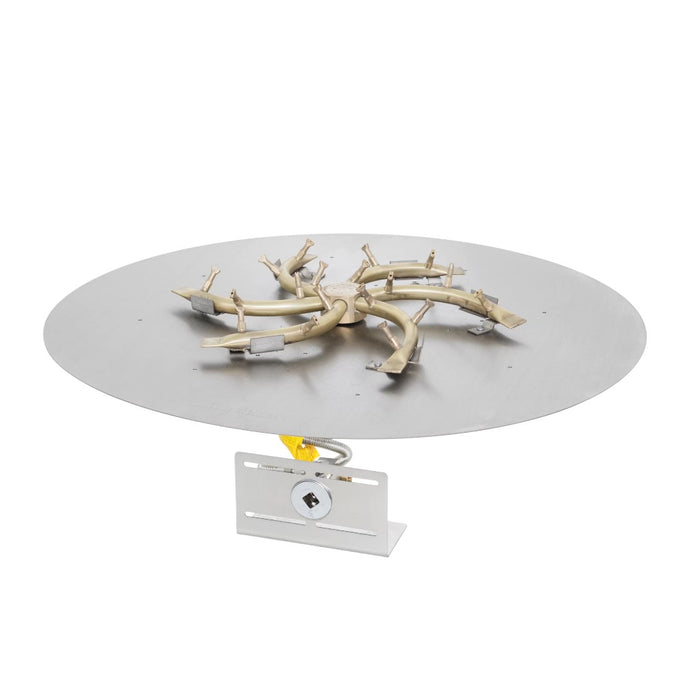 The Outdoor Plus Round Flat Pan and Brass Triple 'S' Bullet Burner