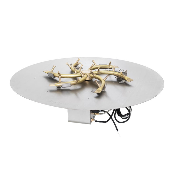 The Outdoor Plus Round Flat Pan and Brass Triple 'S' Bullet Burner