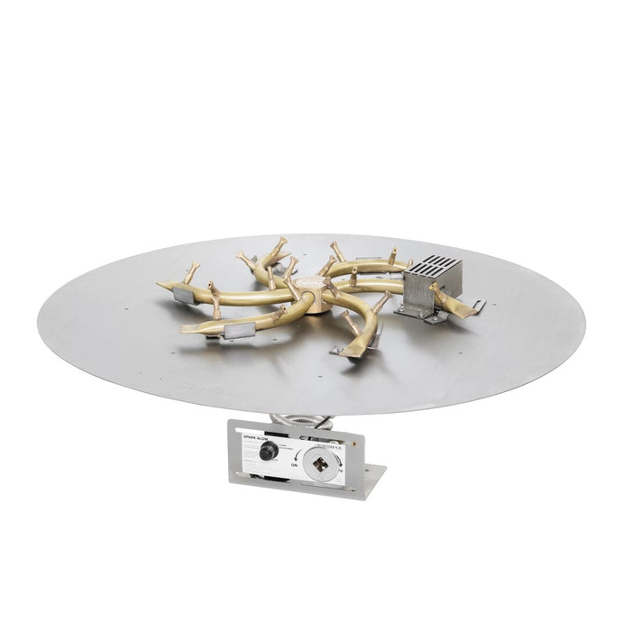 The Outdoor Plus Round Flat Pan and Brass Triple 'S' Bullet Burner