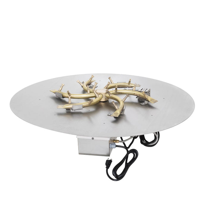 The Outdoor Plus Round Flat Pan and Brass Triple 'S' Bullet Burner