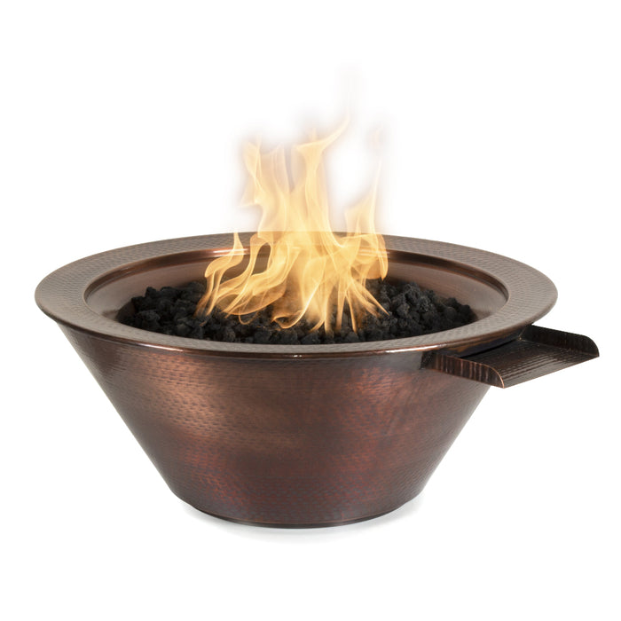 The Outdoor Plus Cazo Hammered Copper Fire  & Water Bowl