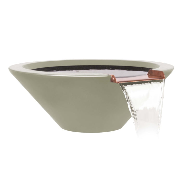 The Outdoor Plus Round Cazo Water Bowl - GFRC Concrete