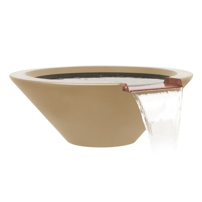 The Outdoor Plus Round Cazo Water Bowl - GFRC Concrete