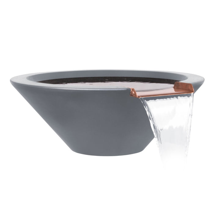 The Outdoor Plus Round Cazo Water Bowl - GFRC Concrete