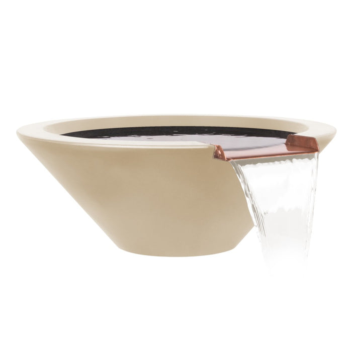 The Outdoor Plus Round Cazo Water Bowl - GFRC Concrete