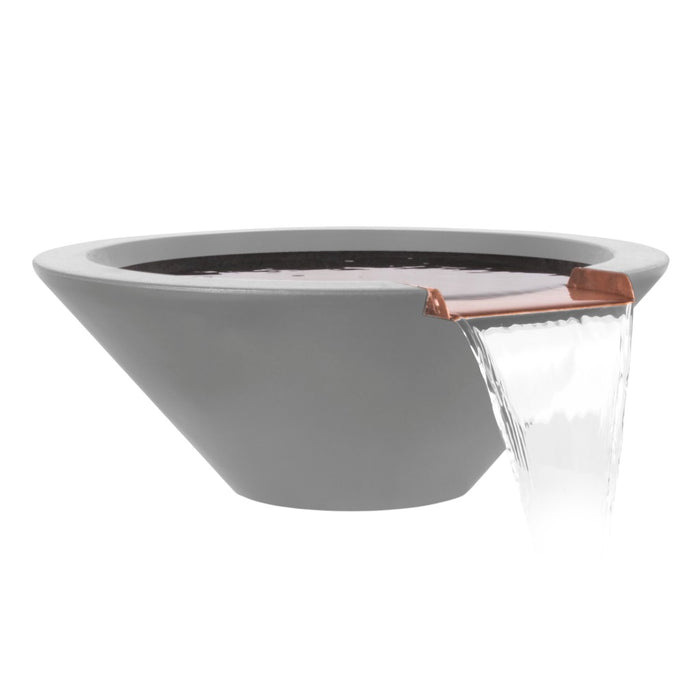 The Outdoor Plus Round Cazo Water Bowl - GFRC Concrete