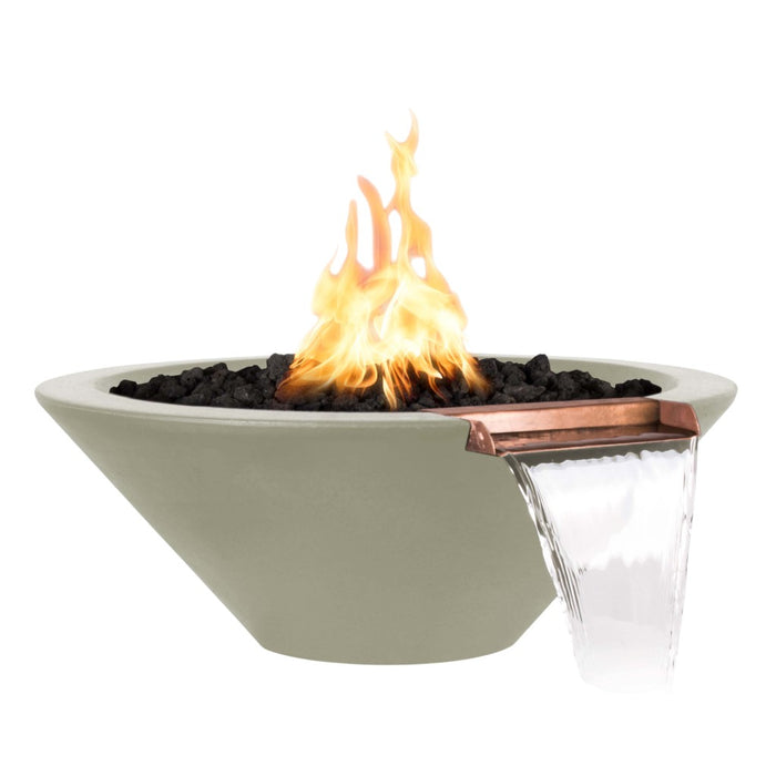 The Outdoor Plus Round Cazo Fire & Water Bowl - GFRC Concrete