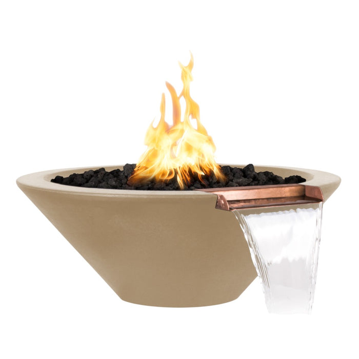 The Outdoor Plus Round Cazo Fire & Water Bowl - GFRC Concrete