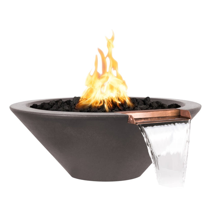 The Outdoor Plus Round Cazo Fire & Water Bowl - GFRC Concrete