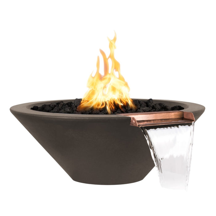 The Outdoor Plus Round Cazo Fire & Water Bowl - GFRC Concrete