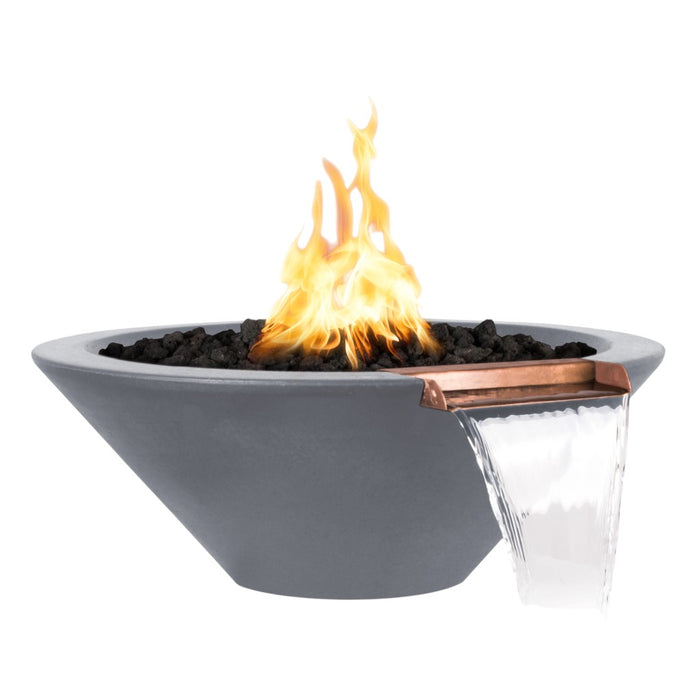 The Outdoor Plus Round Cazo Fire & Water Bowl - GFRC Concrete