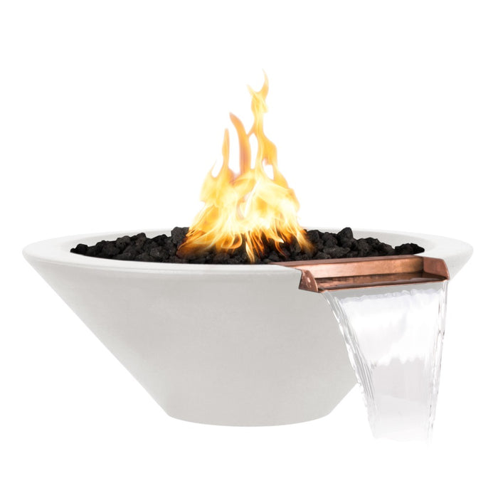 The Outdoor Plus Round Cazo Fire & Water Bowl - GFRC Concrete