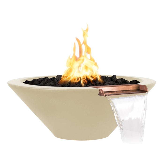 The Outdoor Plus Round Cazo Fire & Water Bowl - GFRC Concrete
