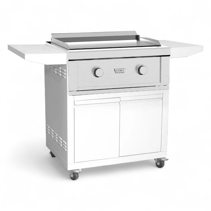 Videl USA 30″ Gran Plancha Griddle Cart – Powder Coat Outdoor Double-Door DG-30CARTPC