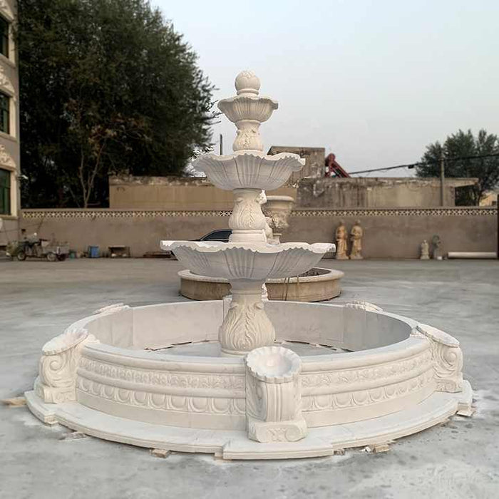 Cantera Natural Stone Water Basin Fountains