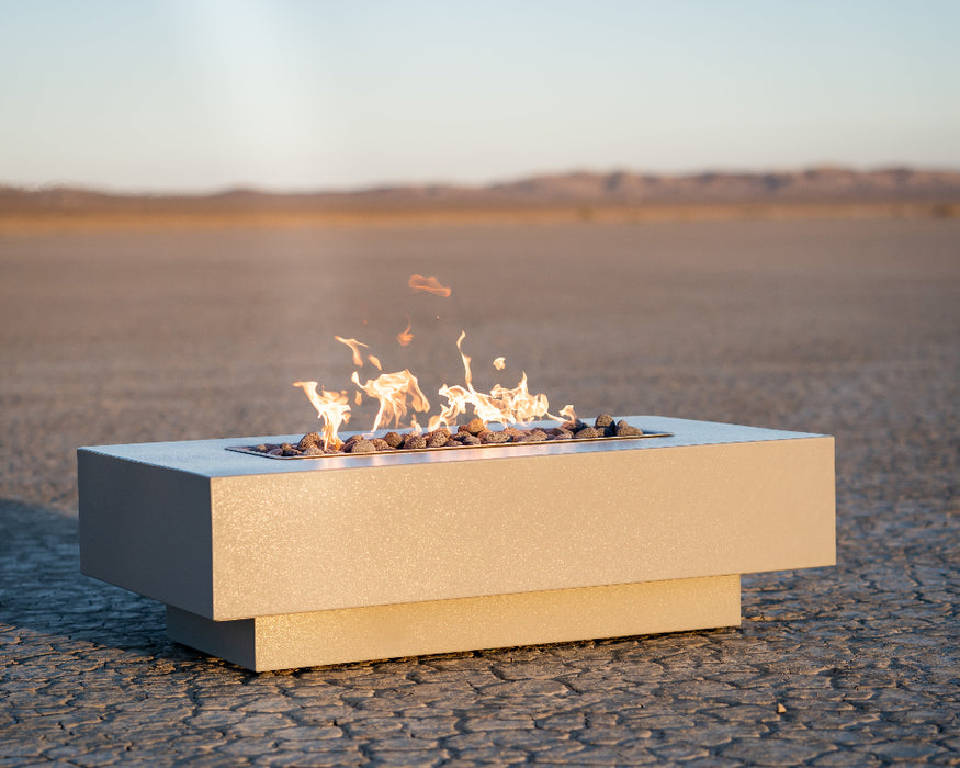 The Outdoor Plus Rectangular Coronado Fire Pit - Powder Coated Metal OPT-CORPC