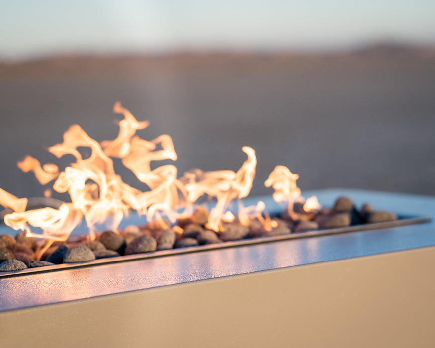 The Outdoor Plus Rectangular Coronado Fire Pit - Powder Coated Metal OPT-CORPC