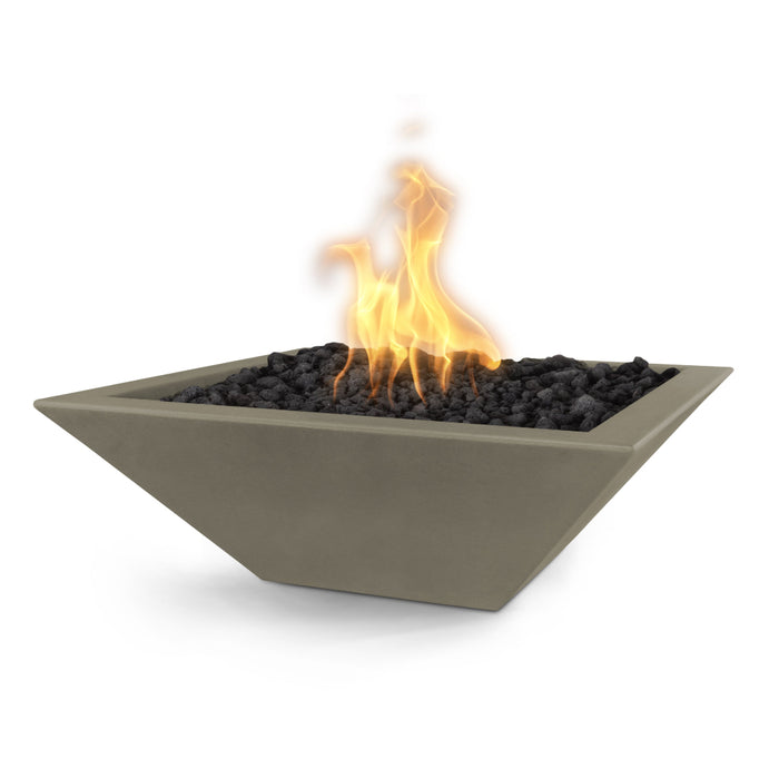 The Outdoor Plus Square Maya Fire Bowl - GFRC Concrete