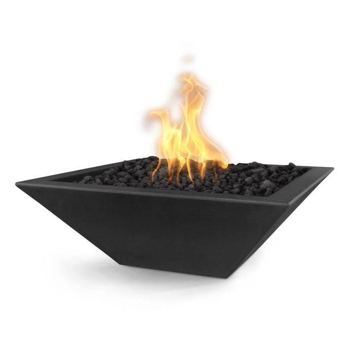 The Outdoor Plus Square Maya Fire Bowl - GFRC Concrete