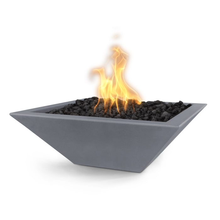 The Outdoor Plus Square Maya Fire Bowl - GFRC Concrete