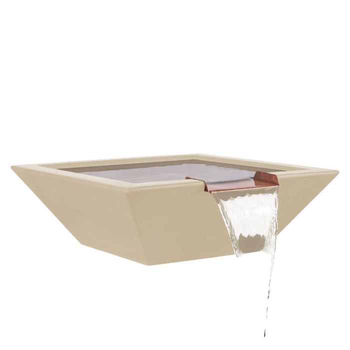 The Outdoor Plus Square Maya Water Bowl - GFRC Concrete OPT-24SWO