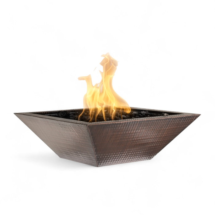 The Outdoor Plus Square Maya Fire Bowl - Copper OPT-103SQ