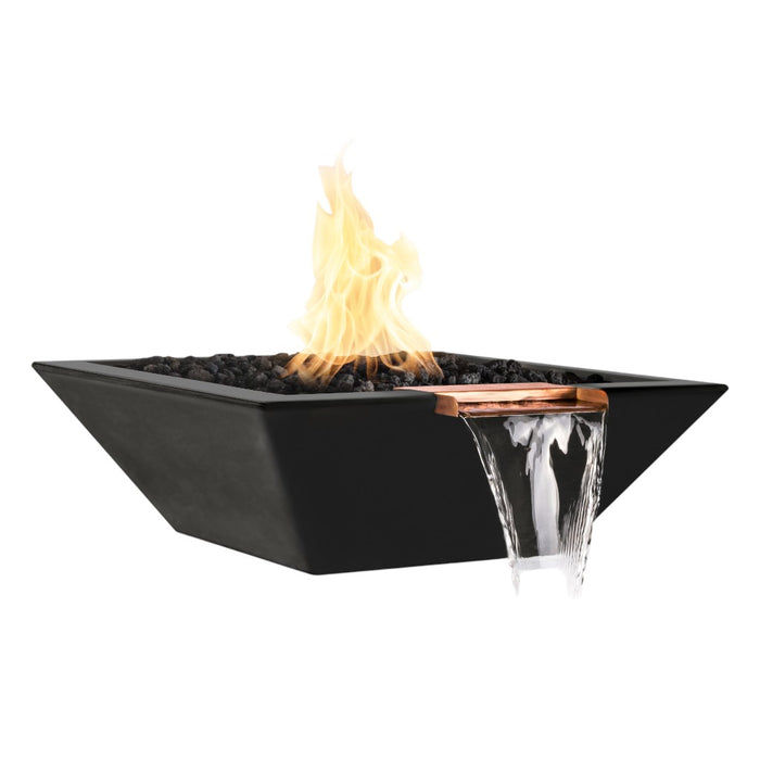 The Outdoor Plus Maya Fire & Water Bowl - GFRC Concrete