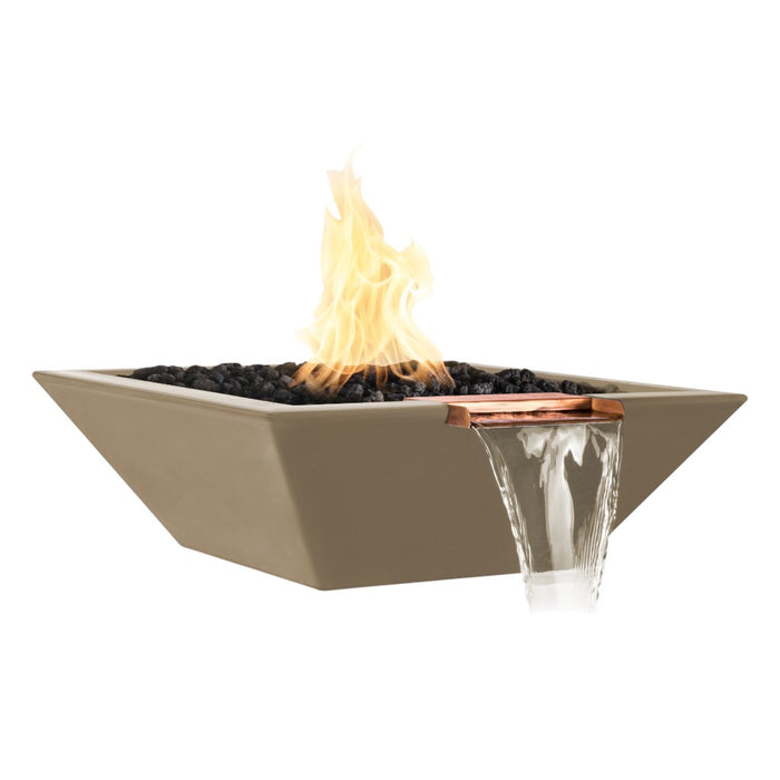 The Outdoor Plus Maya Fire & Water Bowl - GFRC Concrete