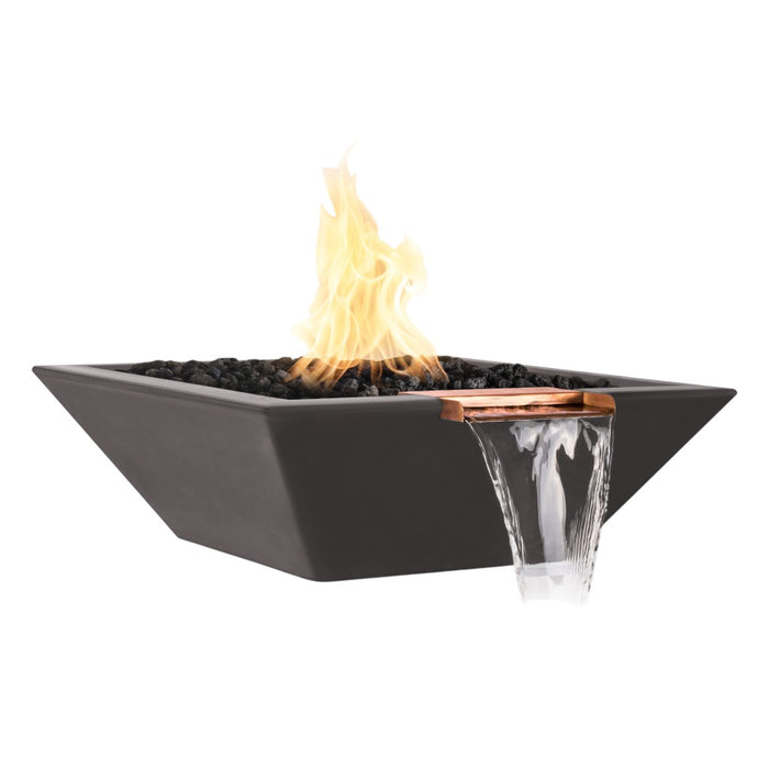 The Outdoor Plus Maya Fire & Water Bowl - GFRC Concrete