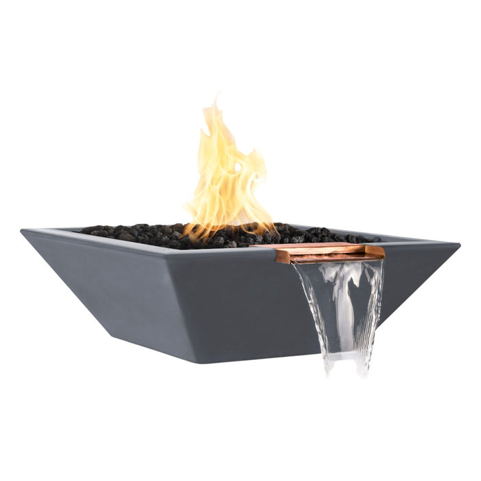 The Outdoor Plus Maya Fire & Water Bowl - GFRC Concrete
