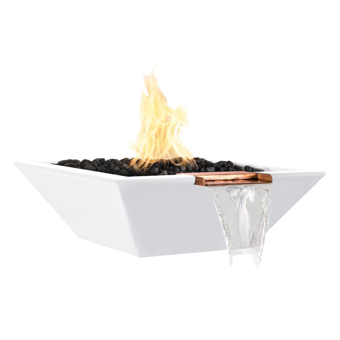The Outdoor Plus Maya Fire & Water Bowl - GFRC Concrete
