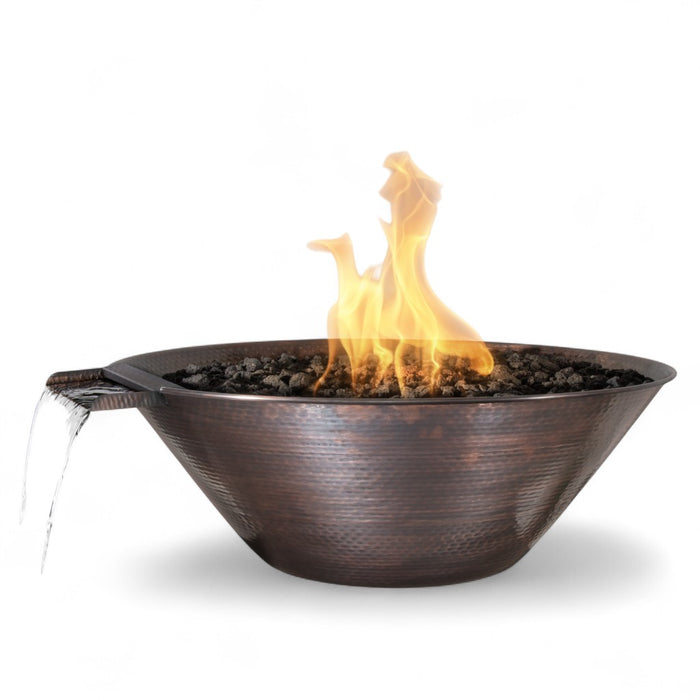 The Outdoor Plus Remi Hammered Copper Fire & Water Bowl OPT-31RCFW
