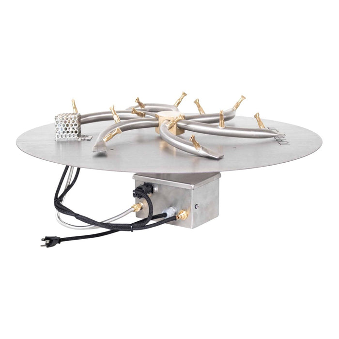 The Outdoor Plus Round Flat Pan & Round Stainless Steel Burner