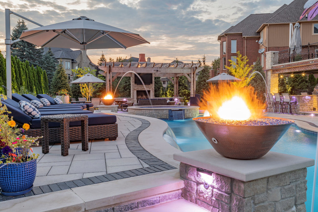 The Outdoor Plus Remi Hammered Copper Fire Bowl OPT-31RCFO
