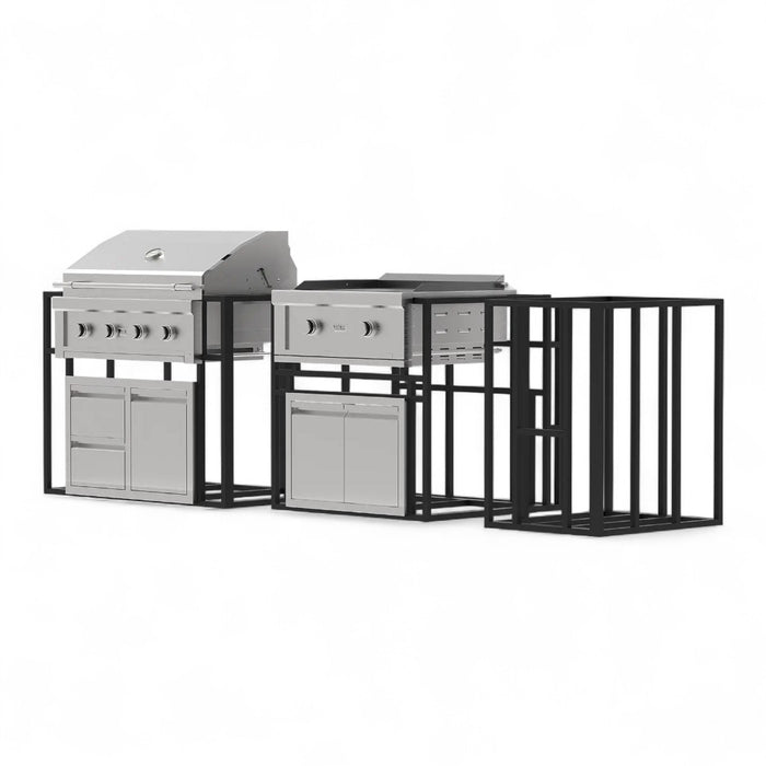 Videl USA Kitchen Island Package – 36″ 4-Burner Gran Fuego Grill + 30″ Gran Plancha Griddle DG-PAKG3