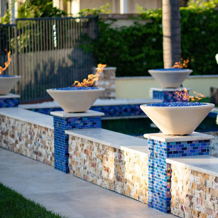 The Outdoor Plus Round Cazo Fire Bowl - GFRC Concrete