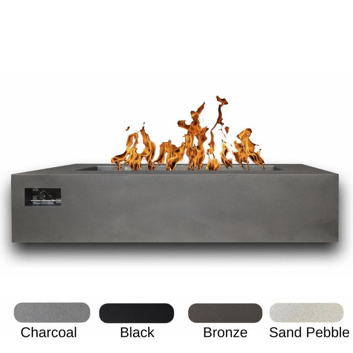 Warming Trends AON 48-inch Powder-Coated Steel Push Button Spark Ignition Rectangular Fire Table