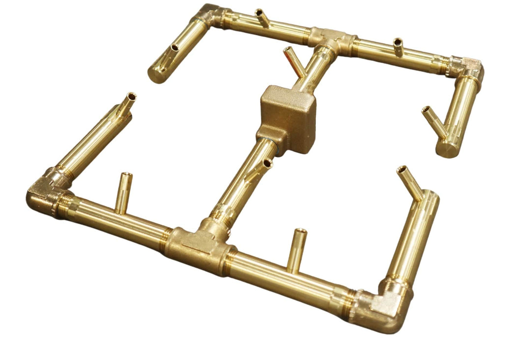 Warming Trends Crossfire 13 x 13-Inch Original Brass Gas Fire Pit Burner 120K BTU