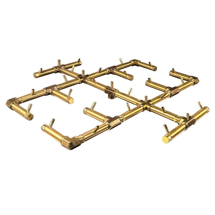 Warming Trends Crossfire 31 x 31-Inch Original Brass Gas Fire Pit Burner 350K BTU