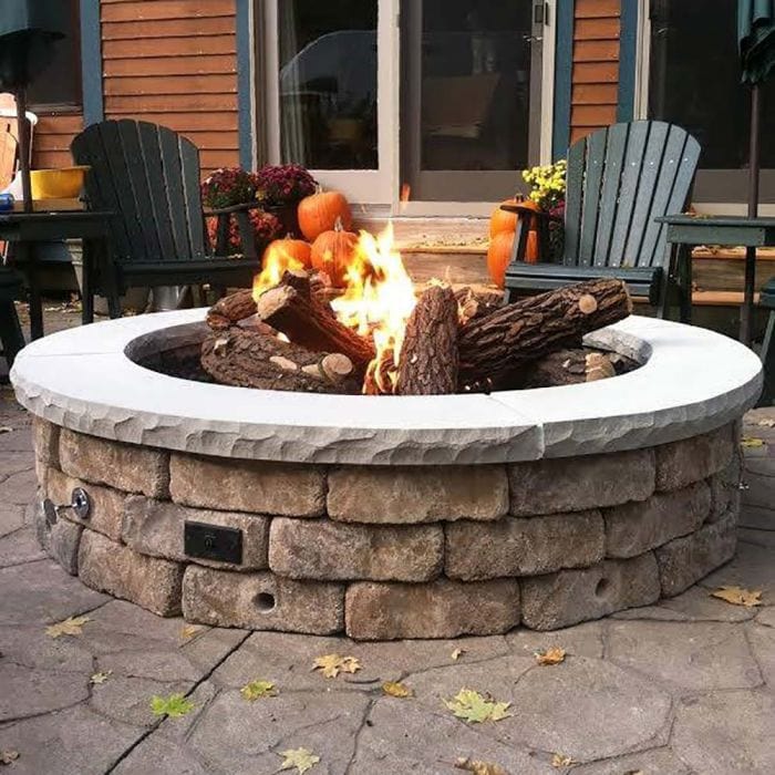 Warming Trends Crossfire Circular 72x18-Inch Ready To Finish Fire Pit Kit FC72