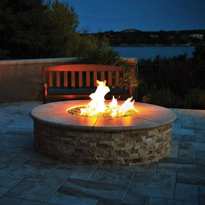 Warming Trends Crossfire Circular 72x18-Inch Ready To Finish Fire Pit Kit FC72