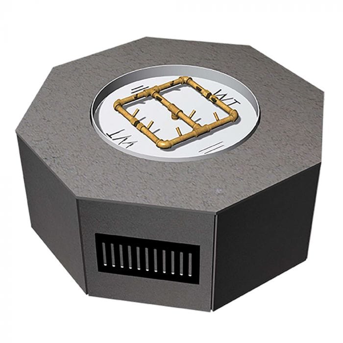 Warming Trends Crossfire Octagon 42x18-Inch Ready To Finish Fire Pit Kit FO42