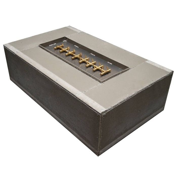 Warming Trends Crossfire Rectangular 60x36x18-Inch with Tree Style, Ready-To-Finish Fire Pit Kit FR6036