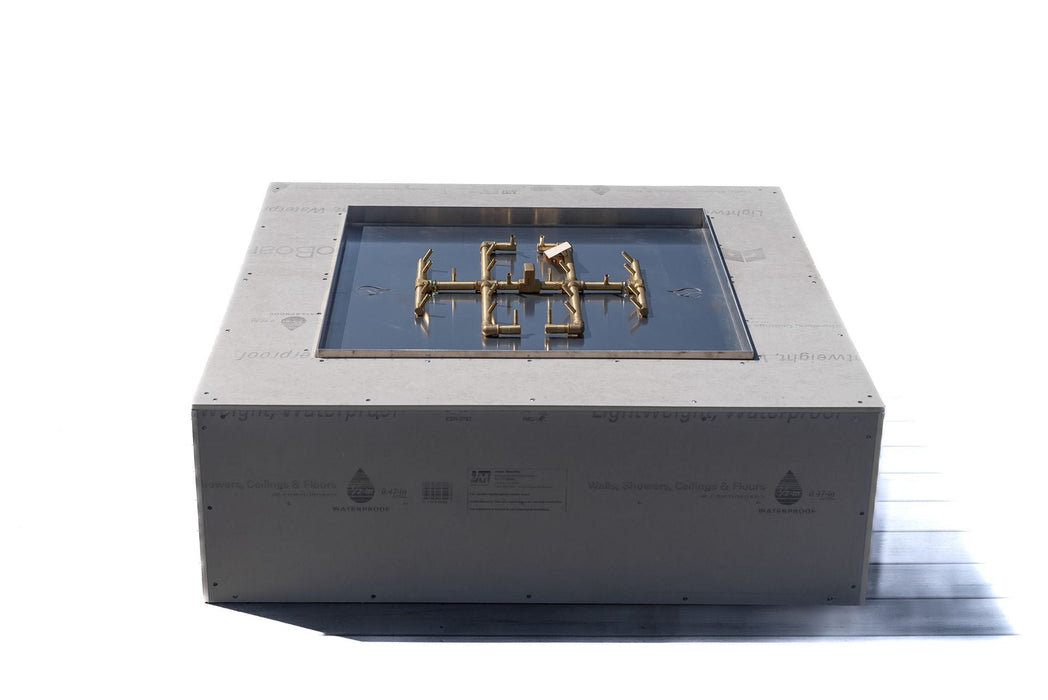 Warming Trends Crossfire Square 48x48x18-Inch Ready To Finish Fire Pit Kit FS4848