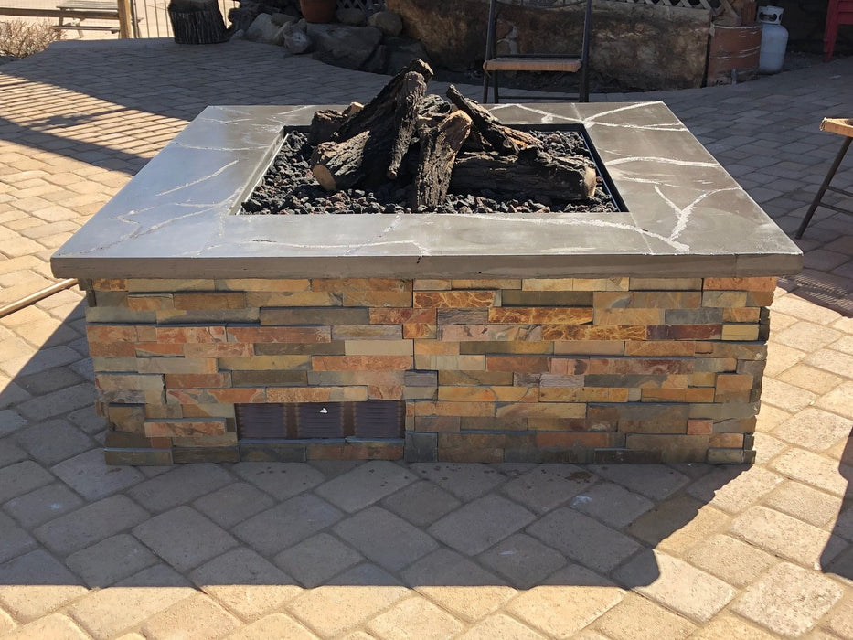 Warming Trends Crossfire Square 48x48x18-Inch Ready To Finish Fire Pit Kit FS4848